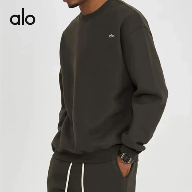Alo Yoga Crewneck sweatshirt and drawstring jogger pants product detail image 1