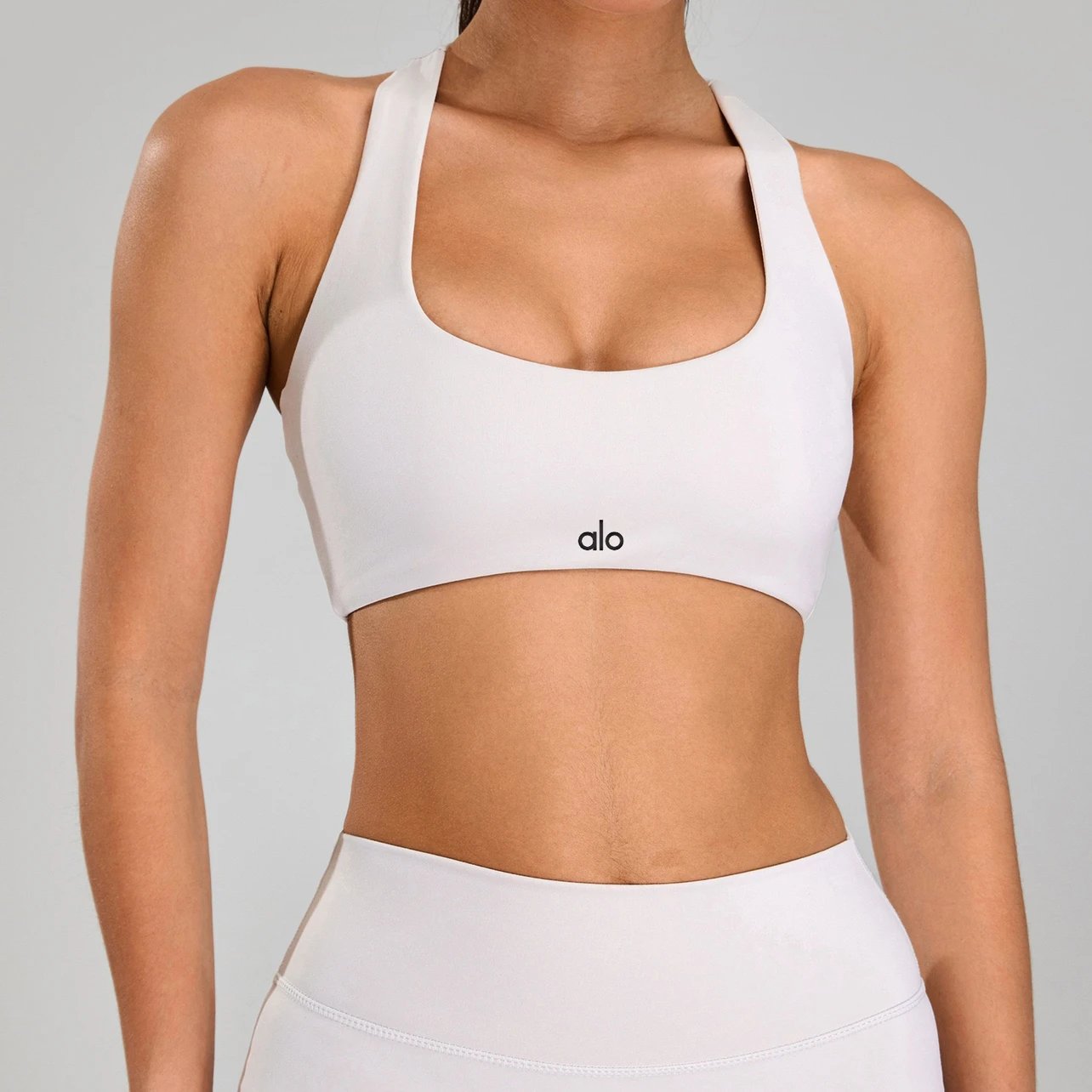 Alo Yoga High-Neck Sports Bra Black Activewear - 5