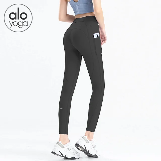 Alo Yoga Trousers High-Waisted Side-Pocket Leggings product detail image 2
