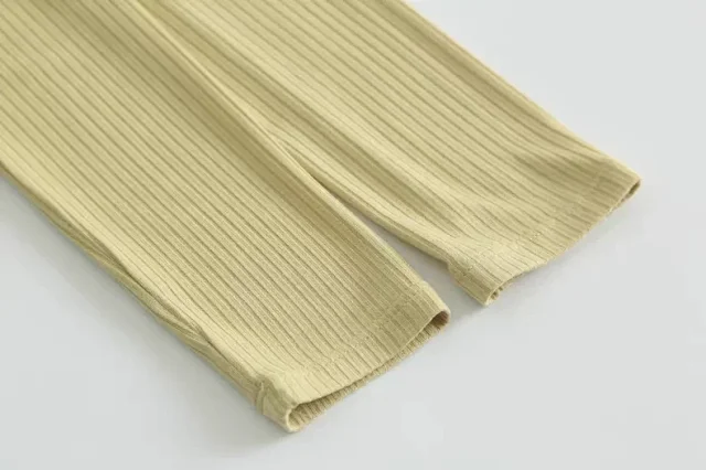 Alo Yoga Shirts Ribbed long-sleeve cropped top with shoulder cutout product detail image 25
