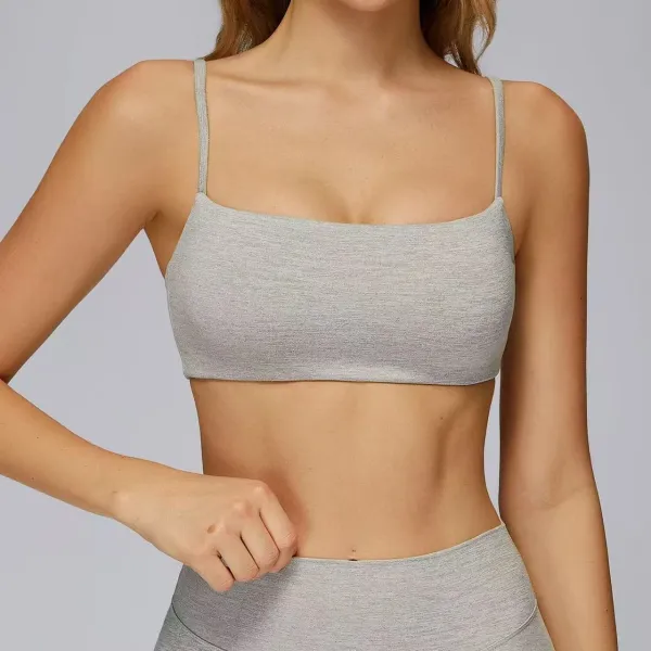 Design Square Neck Crop Top Red Activewear - 7