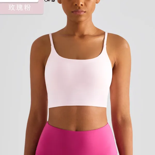 Design Seamless Crop Top and High-Waist Leggings Set Burgundy Activewear - 12