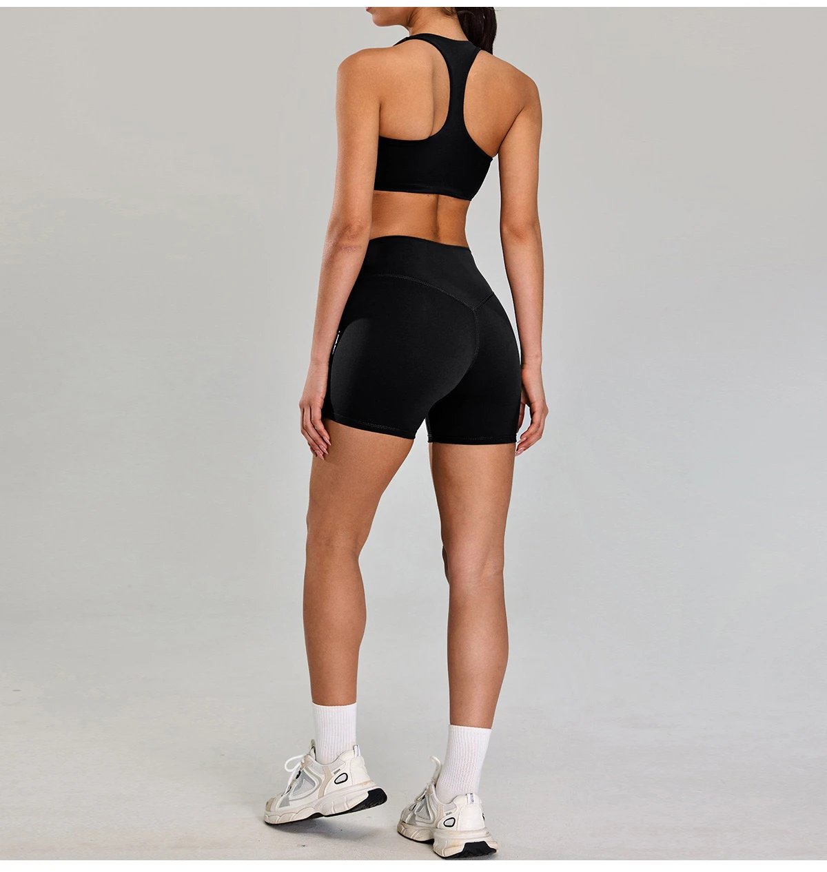 Alo Yoga High-Neck Sports Bra Black Activewear - 22