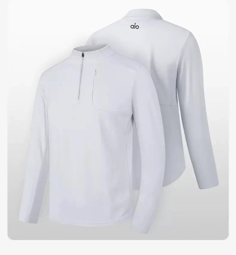 Alo Hoodies & Sweatshirts Men's quarter-zip stand-collar pullover with zip chest pocket image 3