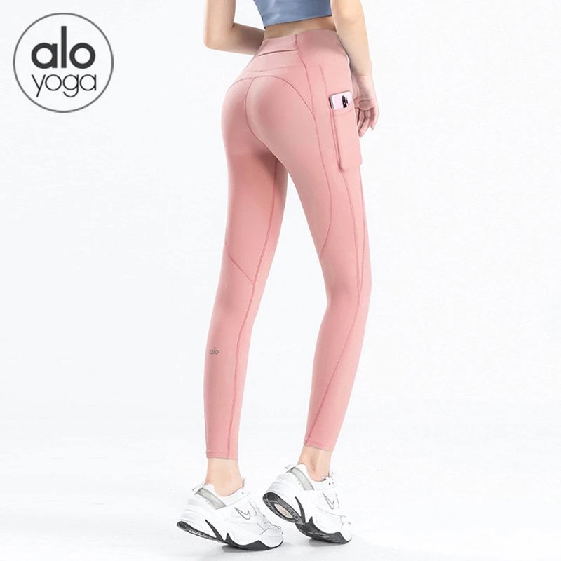 Alo Yoga Trousers High-Waisted Side-Pocket Leggings image 4