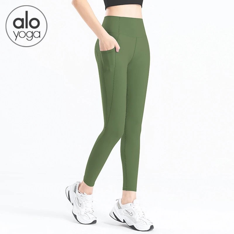 Alo Yoga Trousers High-Waisted Side-Pocket Leggings image 11
