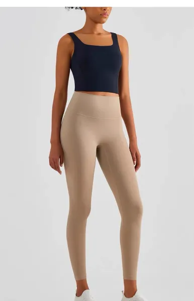 Design AIO Pro Yoga Square Neck Crop Top Lavender Activewear - 36