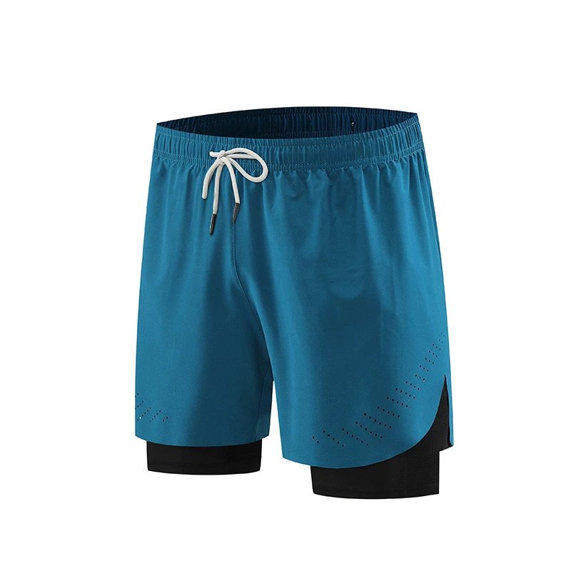 Unbranded Shorts Men's double-layer running with phone pocket image 11