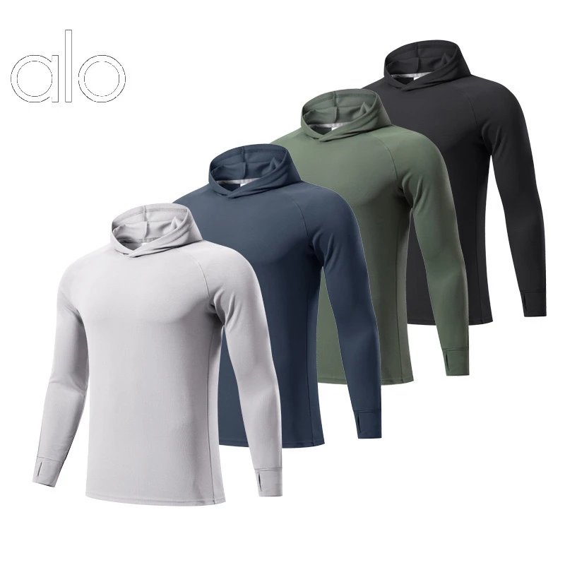 alo Hooded Long Sleeve Top [4 