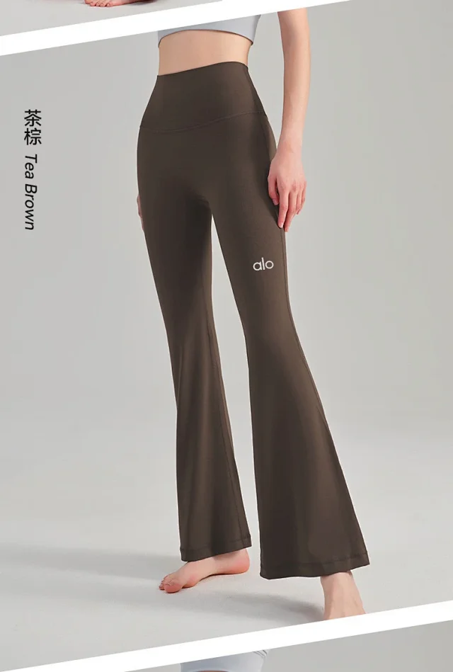 Alo Yoga Trousers High-Waisted Flared Pants product detail image 25