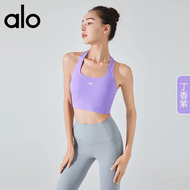Alo Underwear Cropped racerback sports bra product detail image 3