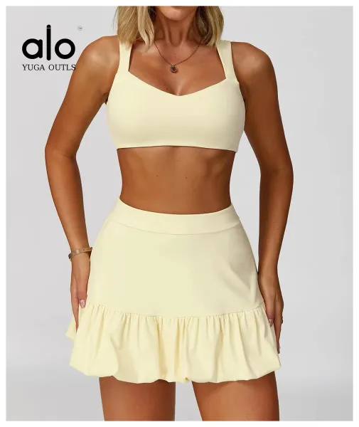 Alo Yoga Outls Ruffle Skirt Pink - 25
