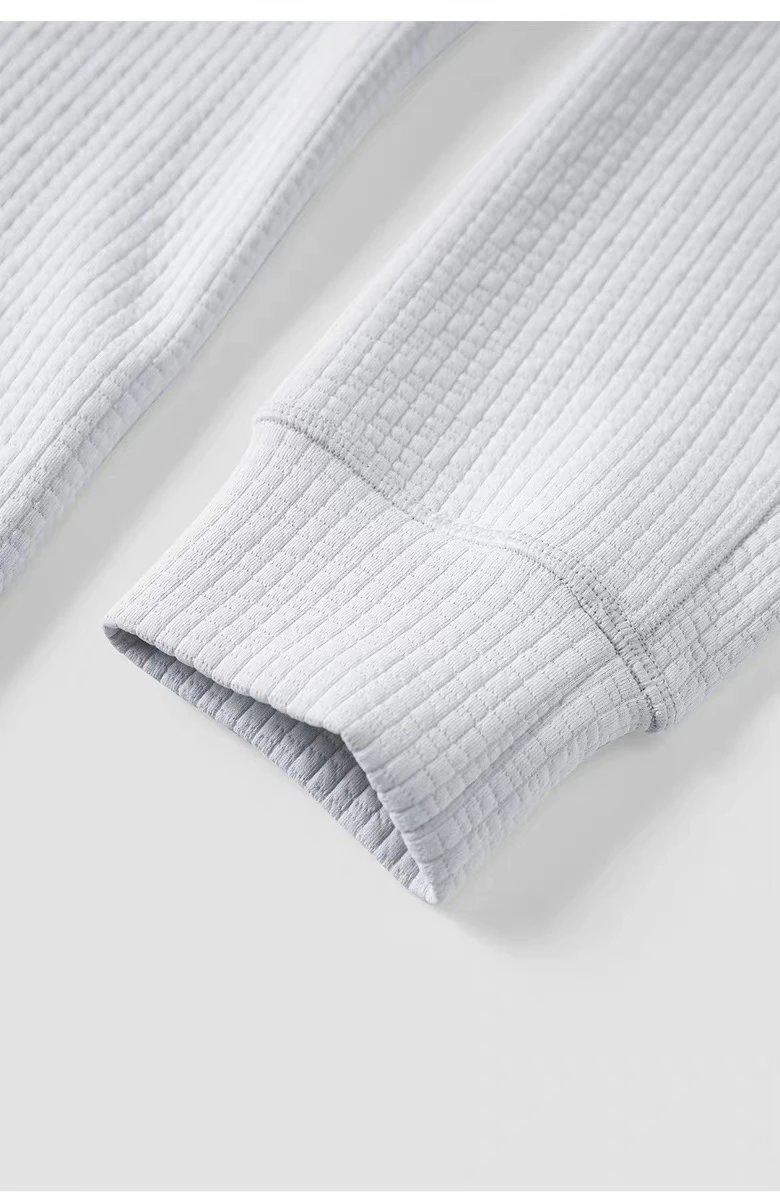 Design AIO Pro Yoga Textured Zip-Up Jacket and Pants Set White Sets - 33