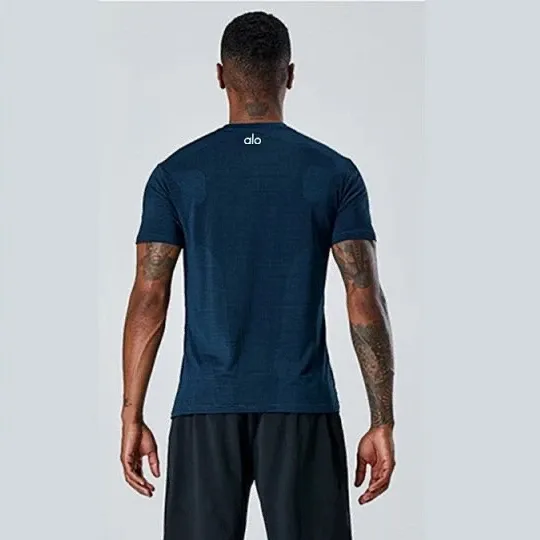 Alo Yoga Performance Tee Navy T-Shirt - 1