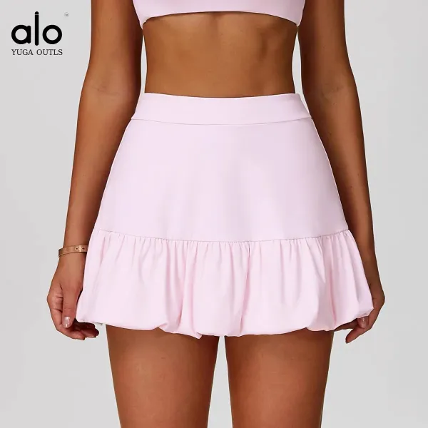 Alo Yoga Outls Ruffle Skirt Pink - 8