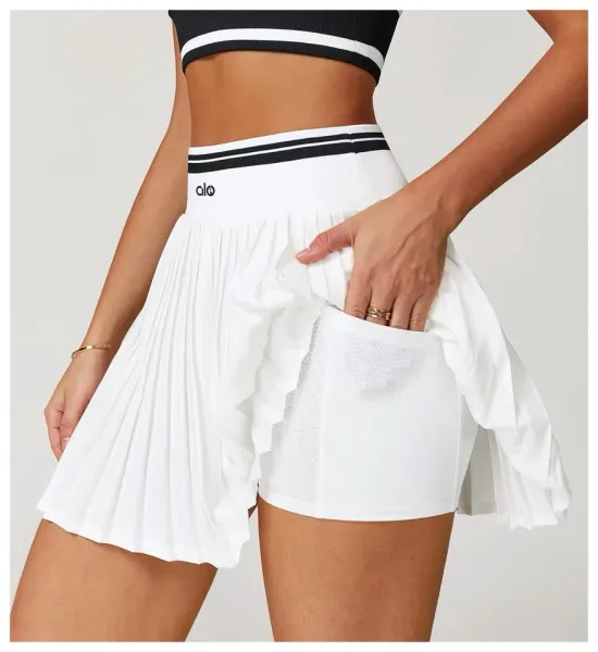Alo Pleated Tennis Skirt Pink - 23