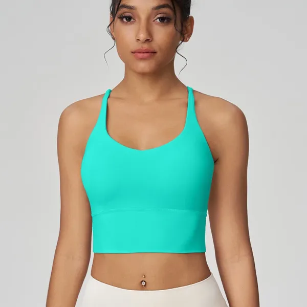 Design Sports Bra Brown Activewear Top - 10