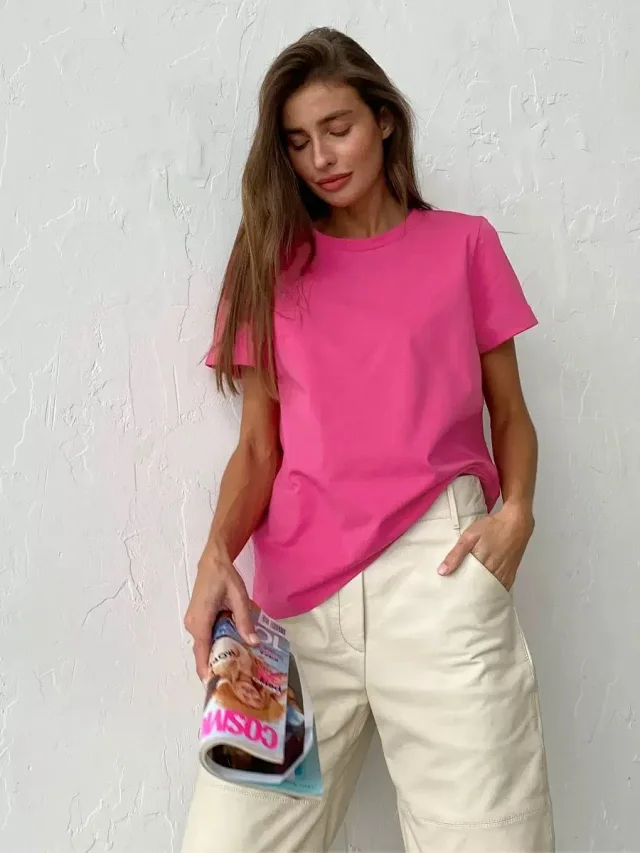 Alo Yoga T-Shirts Women's short-sleeve crewneck T-shirt product detail image 26