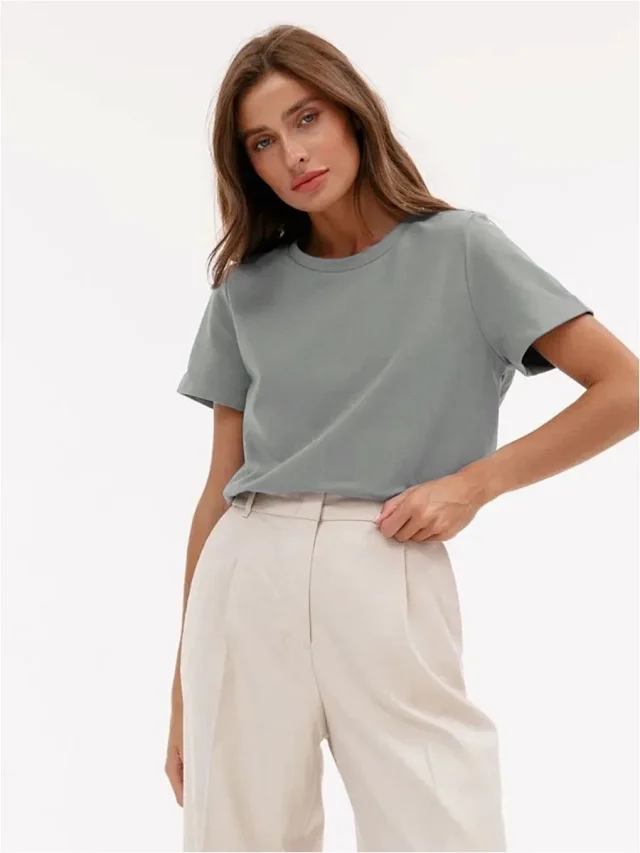 Alo Yoga T-Shirts Women's short-sleeve crewneck T-shirt product detail image 45
