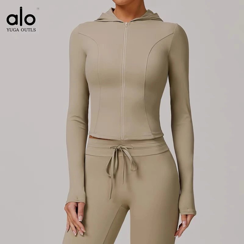 Alo Matching Sets Women's hooded zip-up jacket, sports bra and pleated skirt set image 14