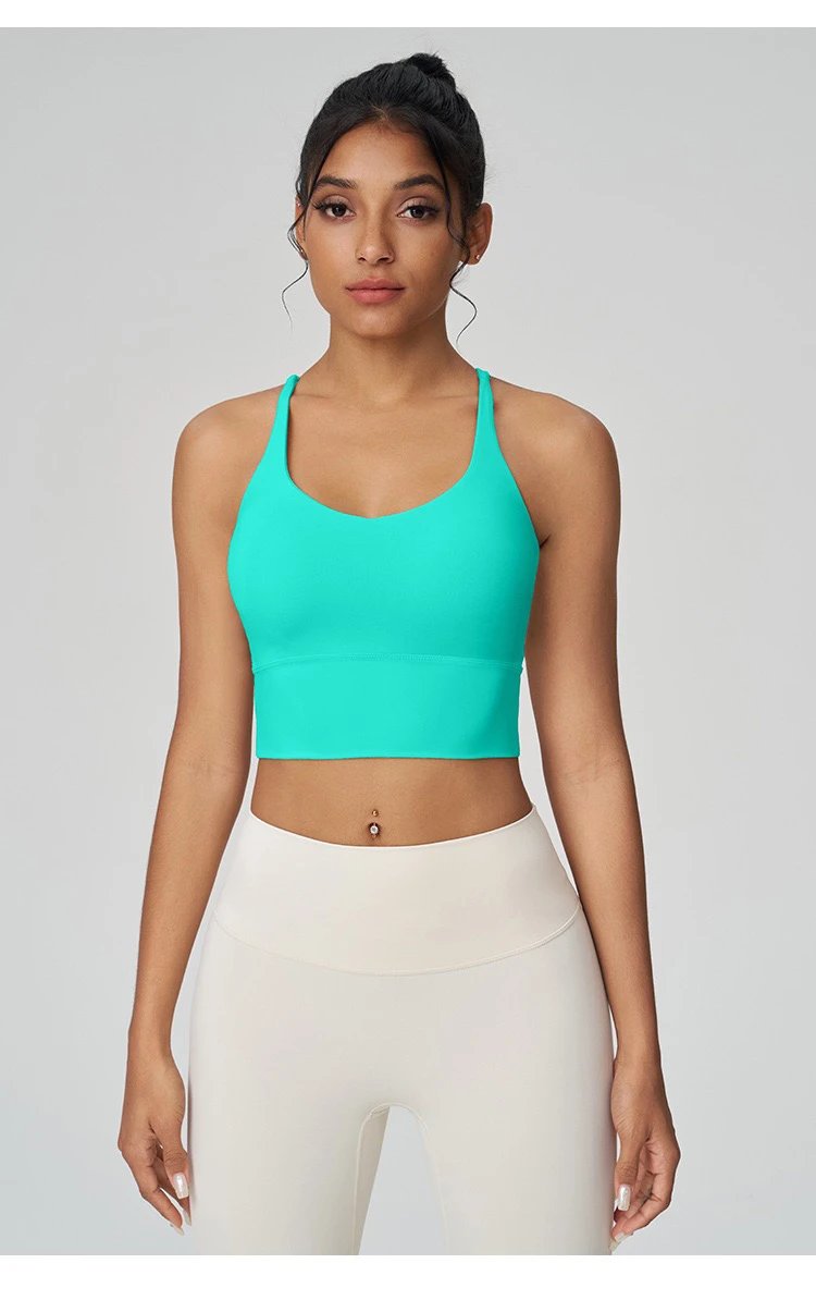 Design Sports Bra Brown Activewear Top - 23