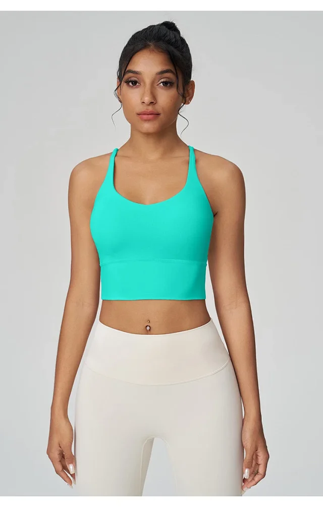 Alo Underwear Cross-Back Longline Padded Sports Bra product detail image 22