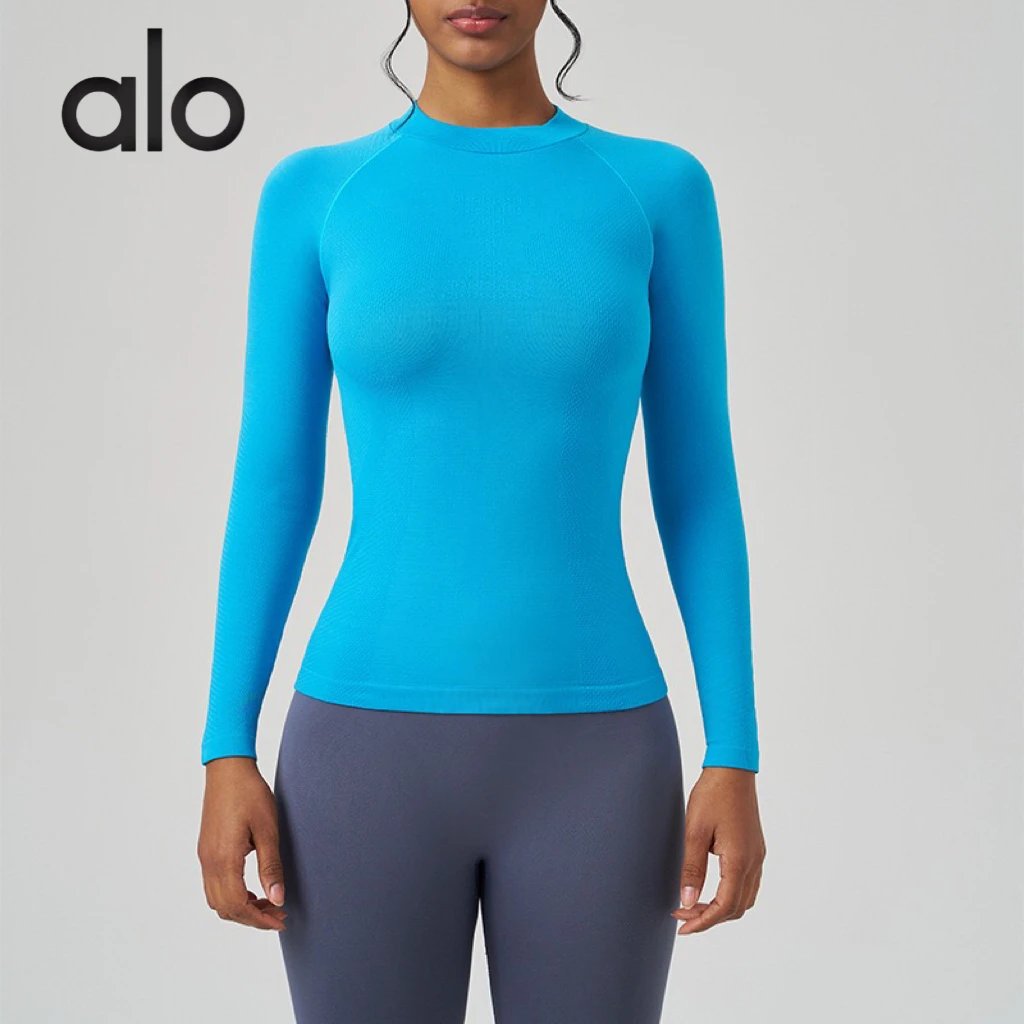 Alo Long Sleeve Mock Neck Base Layer Black - 3