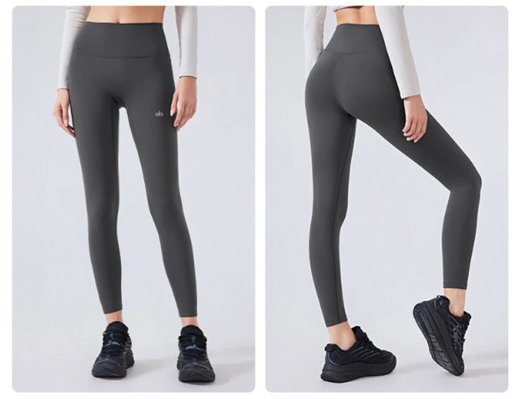 Alo Yoga High-Waisted Thermal Leggings Charcoal Gray - 26