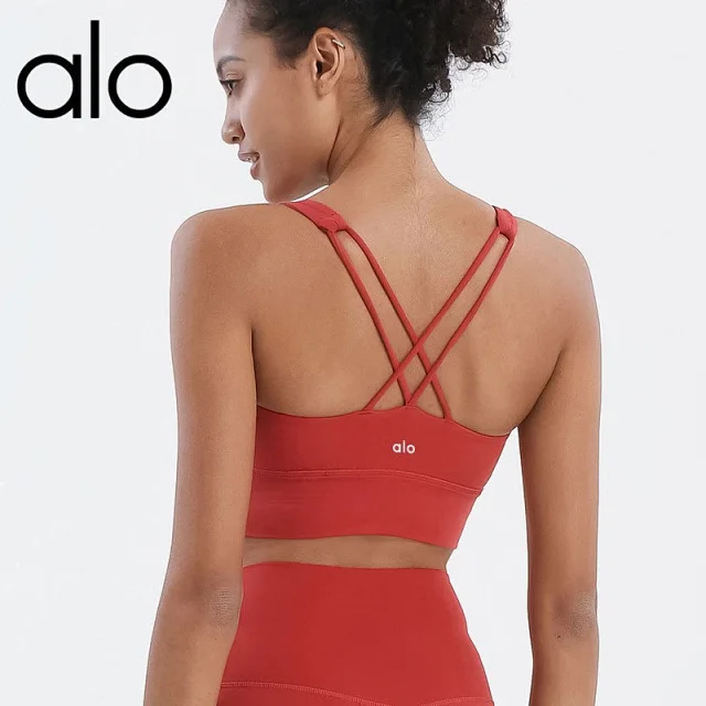 Alo Underwear Crisscross Back Sports Bra product detail image 13
