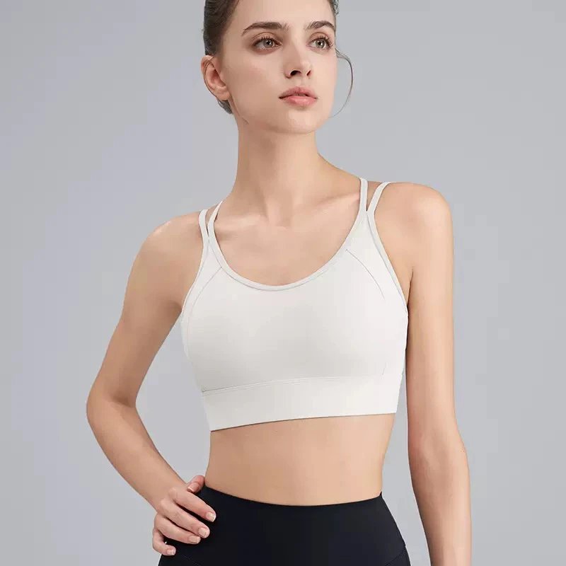 Design Sports Bra Pink with Contrast Trim Activewear - 5