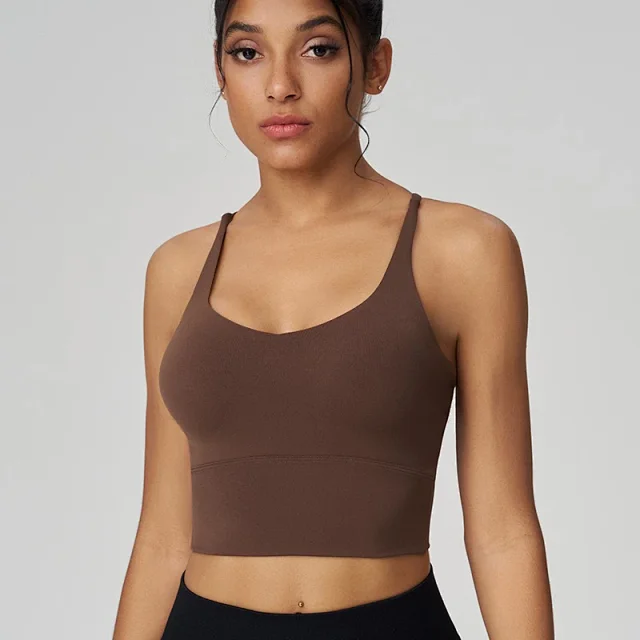 Alo Underwear Cross-Back Longline Padded Sports Bra product detail image 8