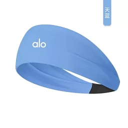 thumbnail for aloyoga yoga headband, brushed sports headband, female elastic sweat absorbent, running fitness bandana, headband bundle elastic