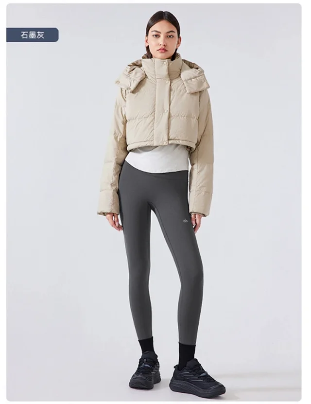 Alo Yoga Trousers High-Waisted Fleece-Lined Leggings product detail image 24