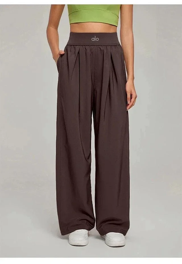 Alo Trousers High-Waisted Wide-Leg with Pockets product detail image 16