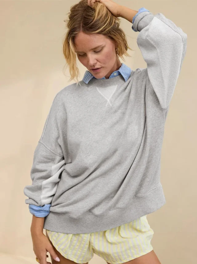 Alo Yoga Hoodies & Sweatshirts Oversized drop-shoulder crewneck sweatshirt product detail image 32