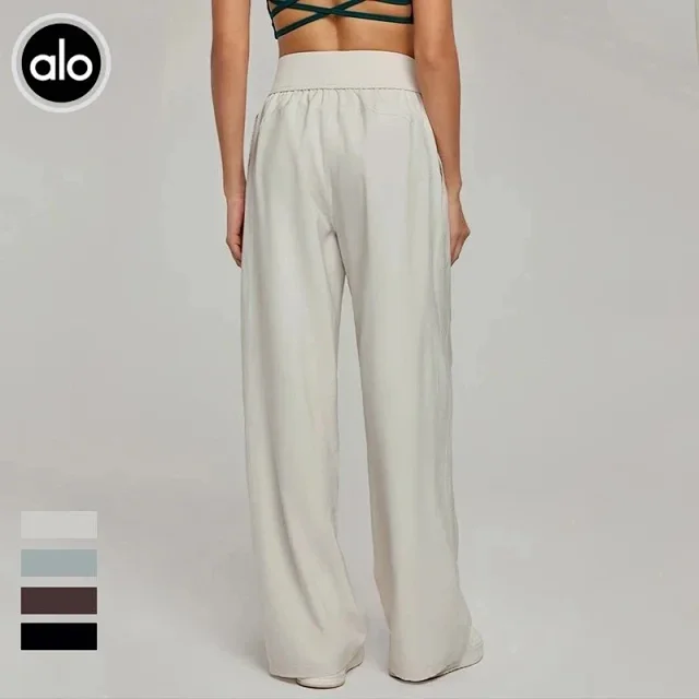 Alo Trousers High-Waisted Wide-Leg with Pockets product detail image 4