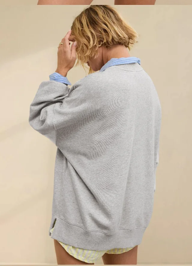 Alo Yoga Hoodies & Sweatshirts Oversized drop-shoulder crewneck sweatshirt product detail image 34
