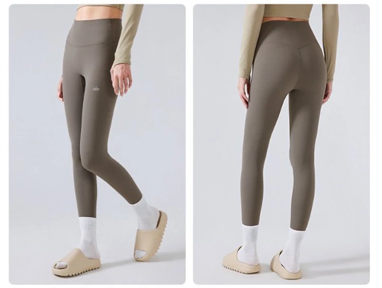 Alo Yoga High-Waisted Thermal Leggings Charcoal Gray - 22