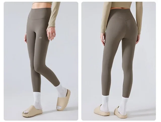 Alo Yoga Trousers High-Waisted Fleece-Lined Leggings product detail image 21