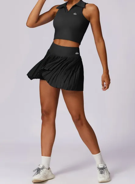 Alo Pleated Tennis Skirt Sky Blue - 21