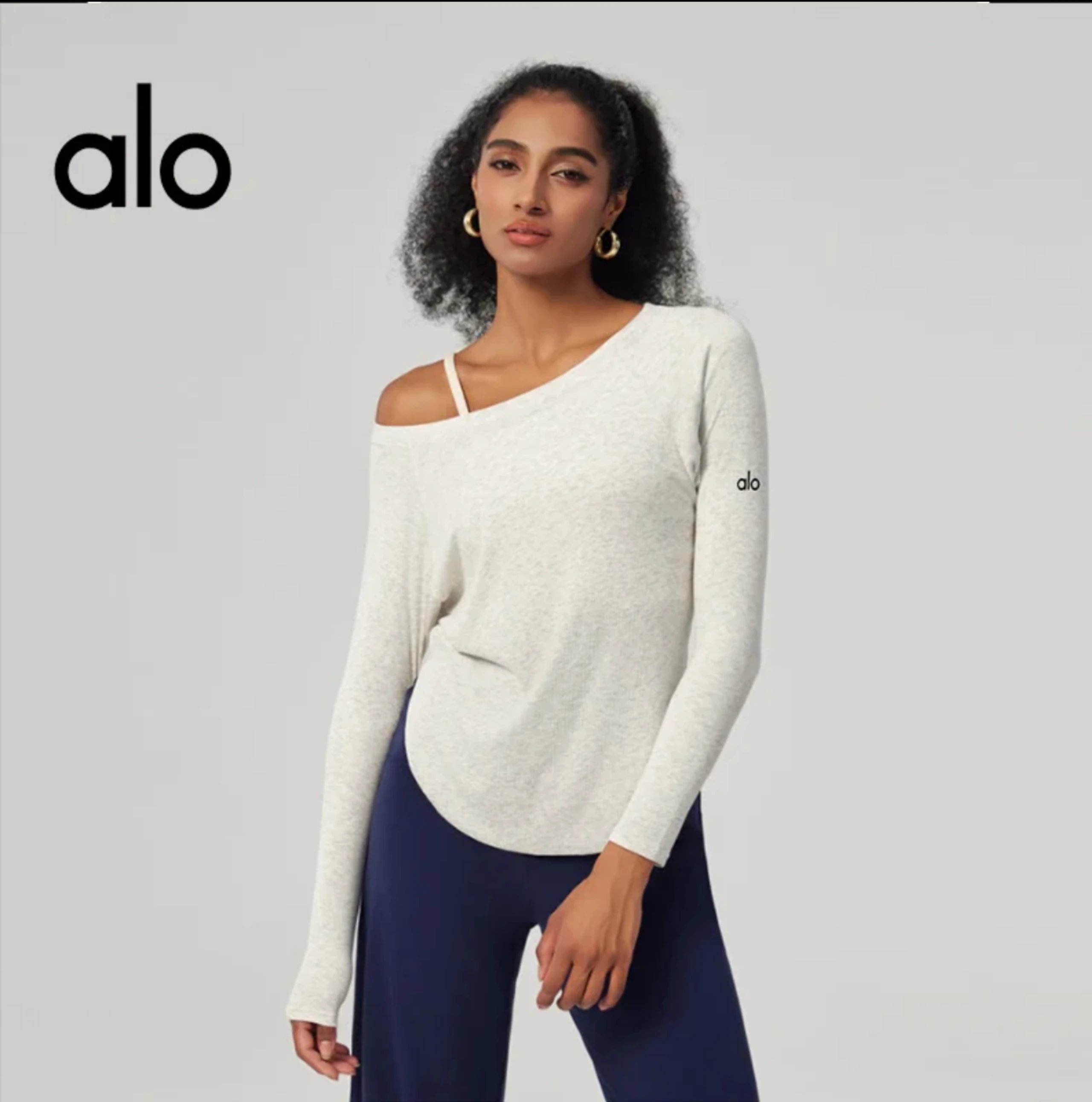Alo One-Shoulder Long Sleeve T