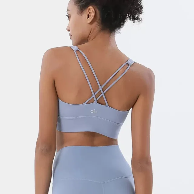 Alo Underwear Crisscross Back Sports Bra product detail image 11