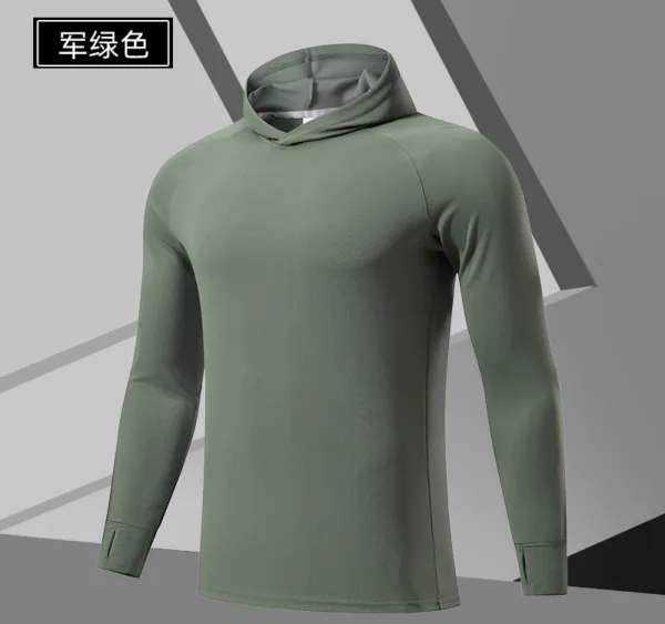 Design Hooded Base-Layer Top Army Green - 10