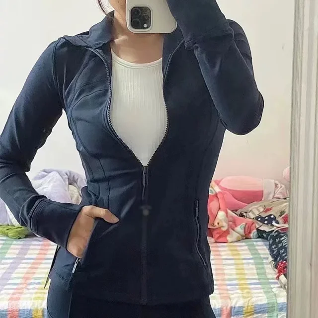 Unbranded Jackets Slim-Fit Stand-Collar Zip-Front Jacket with Thumbholes product detail image 19