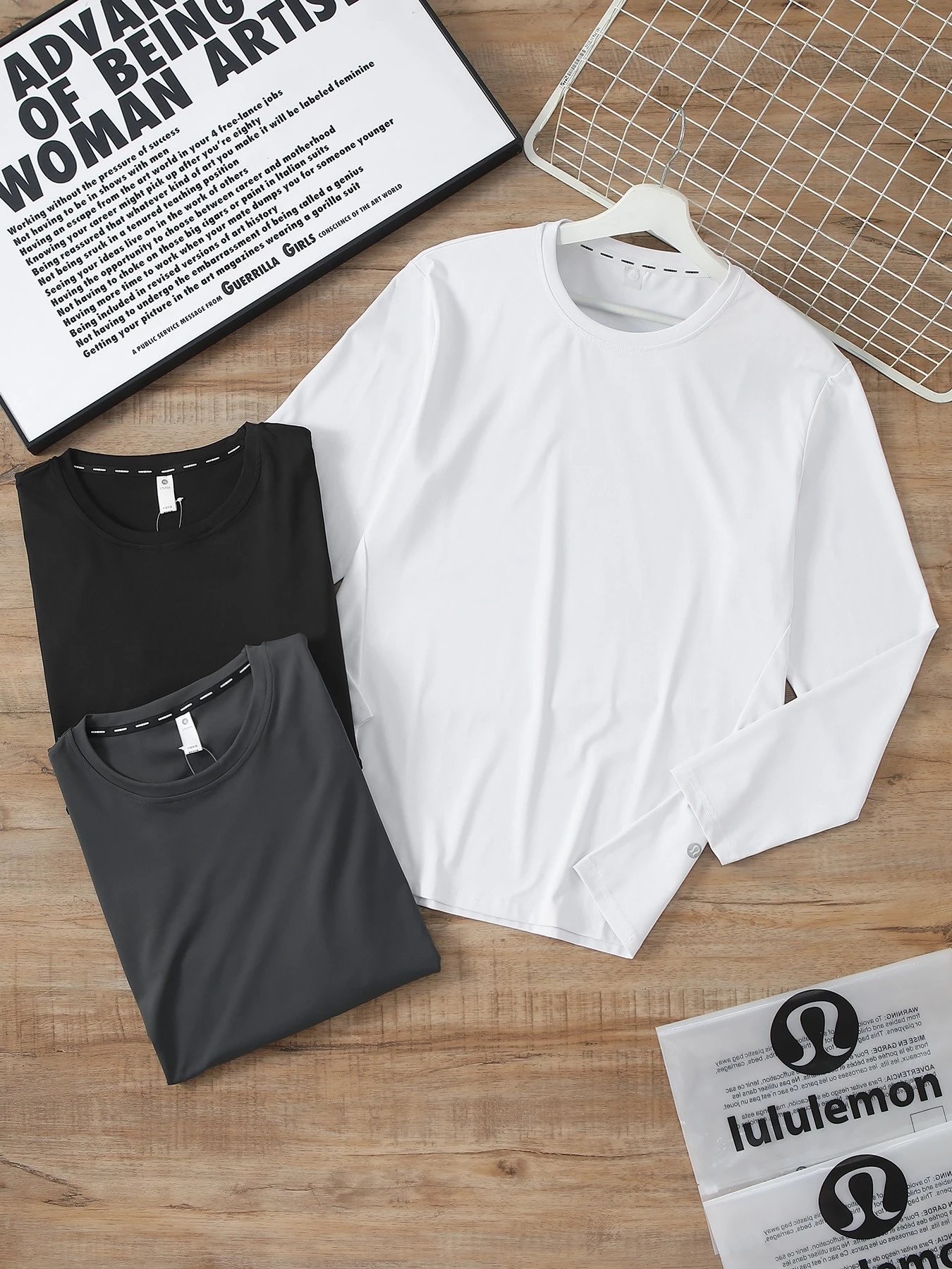 LULUlemon秋季新款运动速干长袖男纯色弹力健身休闲涤氨消光打底衫51291 - 134072
