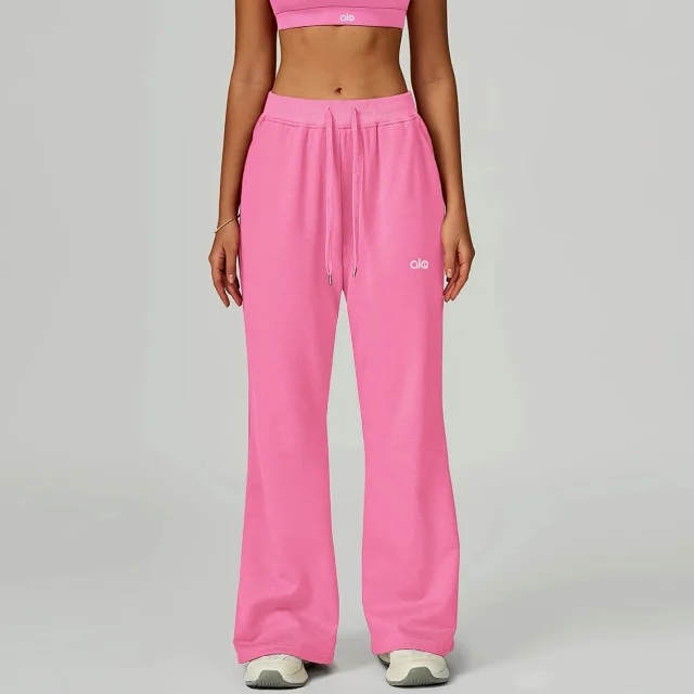 Alo Yoga Trousers Drawstring Wide-Leg Pocket product detail image 7