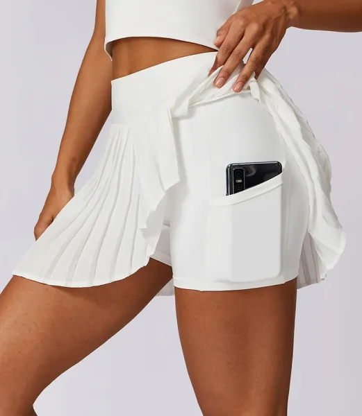 Alo Pleated Tennis Skirt Sky Blue - 20