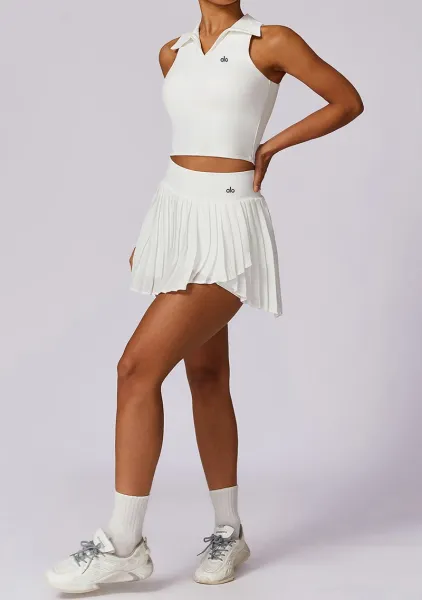 Alo Pleated Tennis Skirt Sky Blue - 18