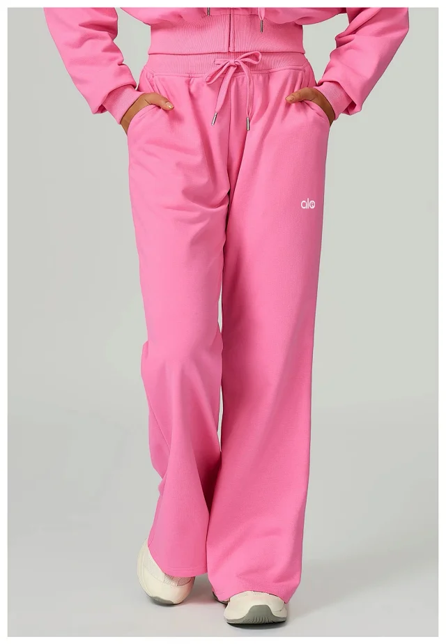 Alo Yoga Trousers Drawstring Wide-Leg Pocket product detail image 22