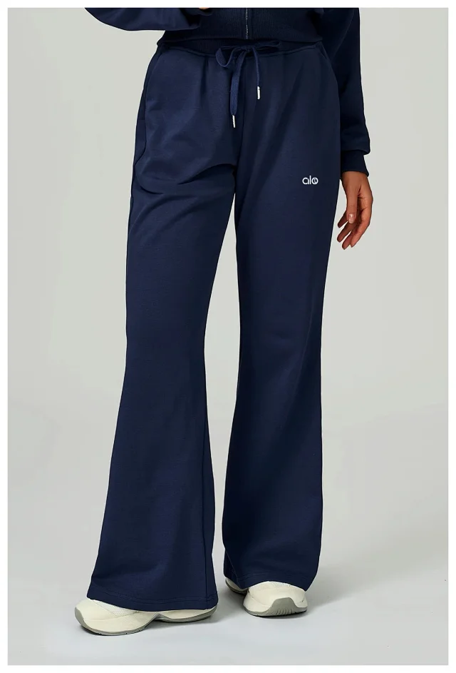 Alo Yoga Trousers Drawstring Wide-Leg Pocket product detail image 29